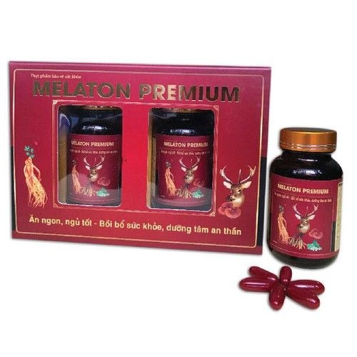 Hỗ trợ dưỡng tâm, an thần, ngủ ngon MELATON PREMIUM hộp 2 lọ 30 viên