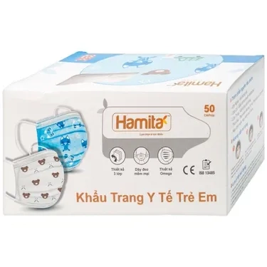 Khẩu trang y tế trẻ em Hamita hộp 50 cái