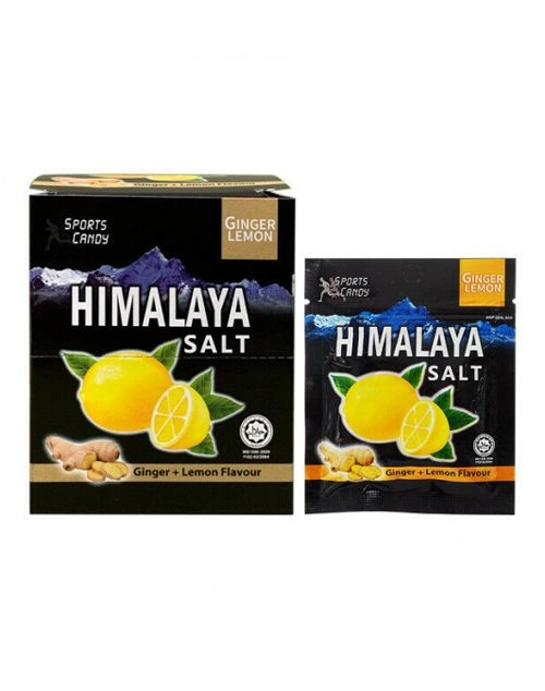 Kẹo chanh muối gừng HIMALAYA SALT Ginger Lemon hộp 12 gói x 6 viên