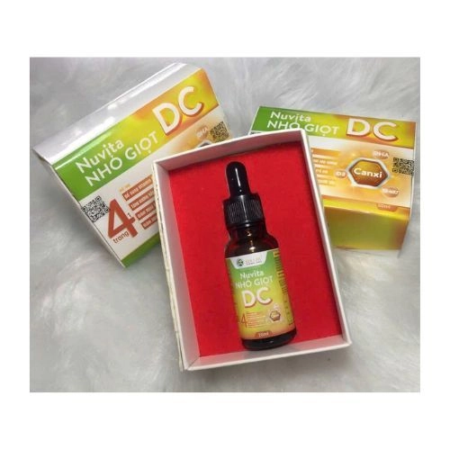 Hỗ trợ tăng cường hấp thu canxi Nuvita NHỎ GIỌT DC hộp 1 chai 20ml