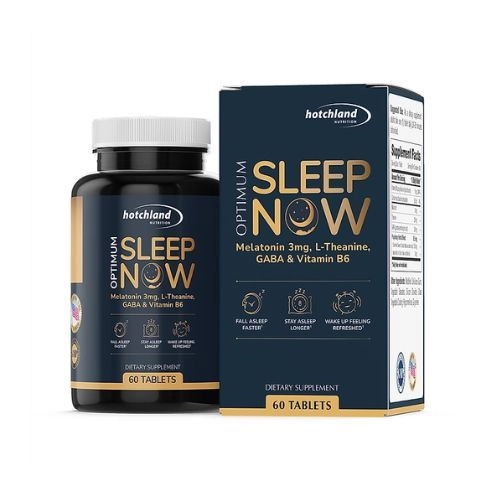 Hỗ trợ dễ ngủ, ngủ ngon giấc Hotchland Sleep Now hộp 1 lọ 60 viên