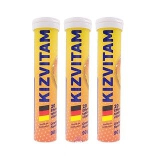 Viên sủi bổ sung vitamin tổng hợp Đức KIZVITAM tuýp 20 viên