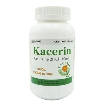 Thuốc chống dị ứng Kacerin chai 1000 viên nén