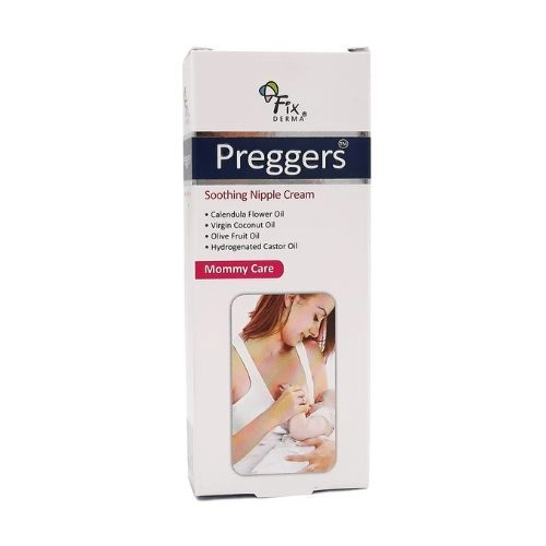 Kem dưỡng ẩm làm mềm da núm vú Fixderma Preggers Soothing Nipple cream hộp tuýp 20g