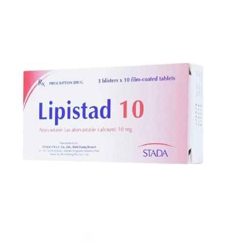 Thuốc trị mỡ máu Lipistad 10 STADA hộp 30 viên