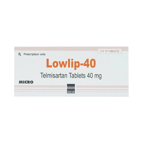 Thuốc huyết áp Lowlip 40 hộp 3 vỉ x 10 viên