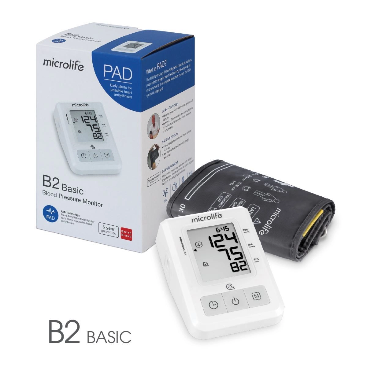 Máy đo huyết áp điện tử MICROLIFE B2 BASIC hộp 1 cái