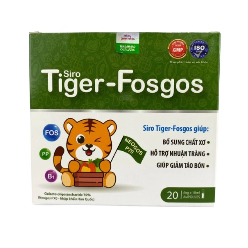 Hỗ trợ giảm táo bón Tiger-Fosgos hộp 20 ống x 10ml