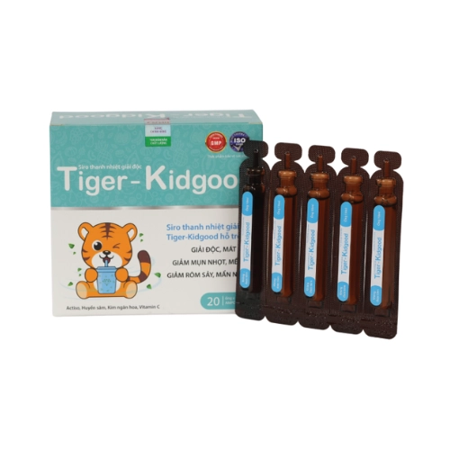 Hỗ trợ thanh nhiệt, giải độc gan cho bé Hổ Tiger-KidGood Pharmalink OTC hộp 20 ống x 10ml
