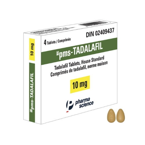 Thuốc điều trị rối loạn cương dương Pms-Tadalafil 10mg hộp 2 vỉ x 2 viên
