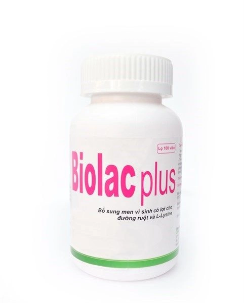Men vi sinh Biolac plus lọ 100 viên
