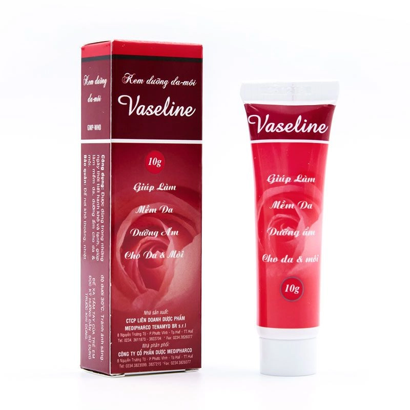 Kem dưỡng da - môi Vaseline (Medipharco) hộp 1 tuýp 10g