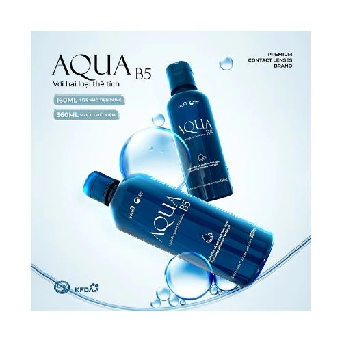 Nước ngâm kính áp tròng AQUA B5 chai 160ml