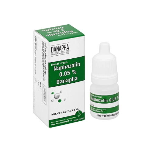 Thuốc nhỏ mũi Naphazolin 0.05% DANAPHA hộp 1 lọ 5ml