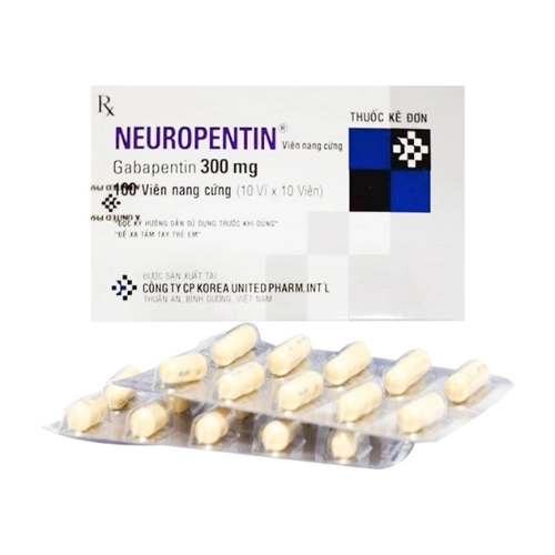 Thuốc chống động kinh Neuropentin 300mg hộp 10 vỉ x 10 viên