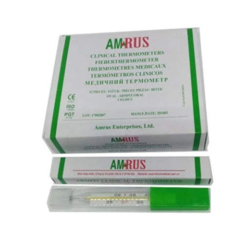  Nhiệt Kế Thủy Ngân Amrus hộp 12 cái