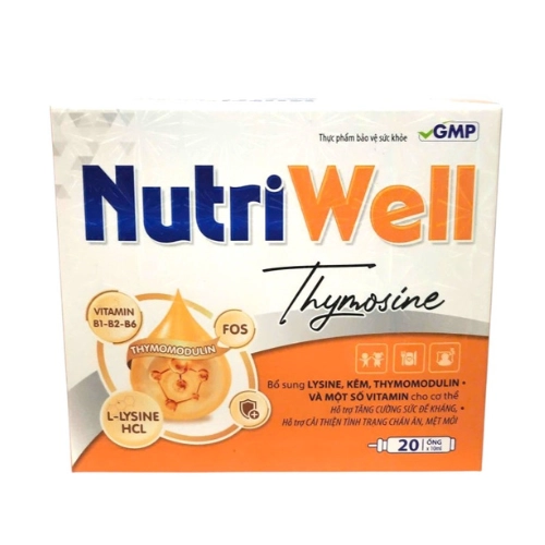 Hỗ trợ tăng cường sức đề kháng NutriWell hộp 20 ống x 10 ml