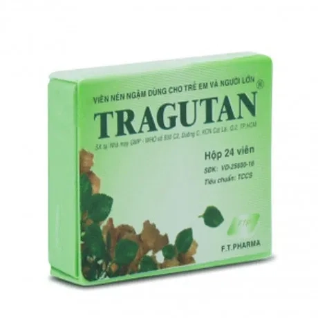 Viên ngậm ho Tragutan hộp 24 viên