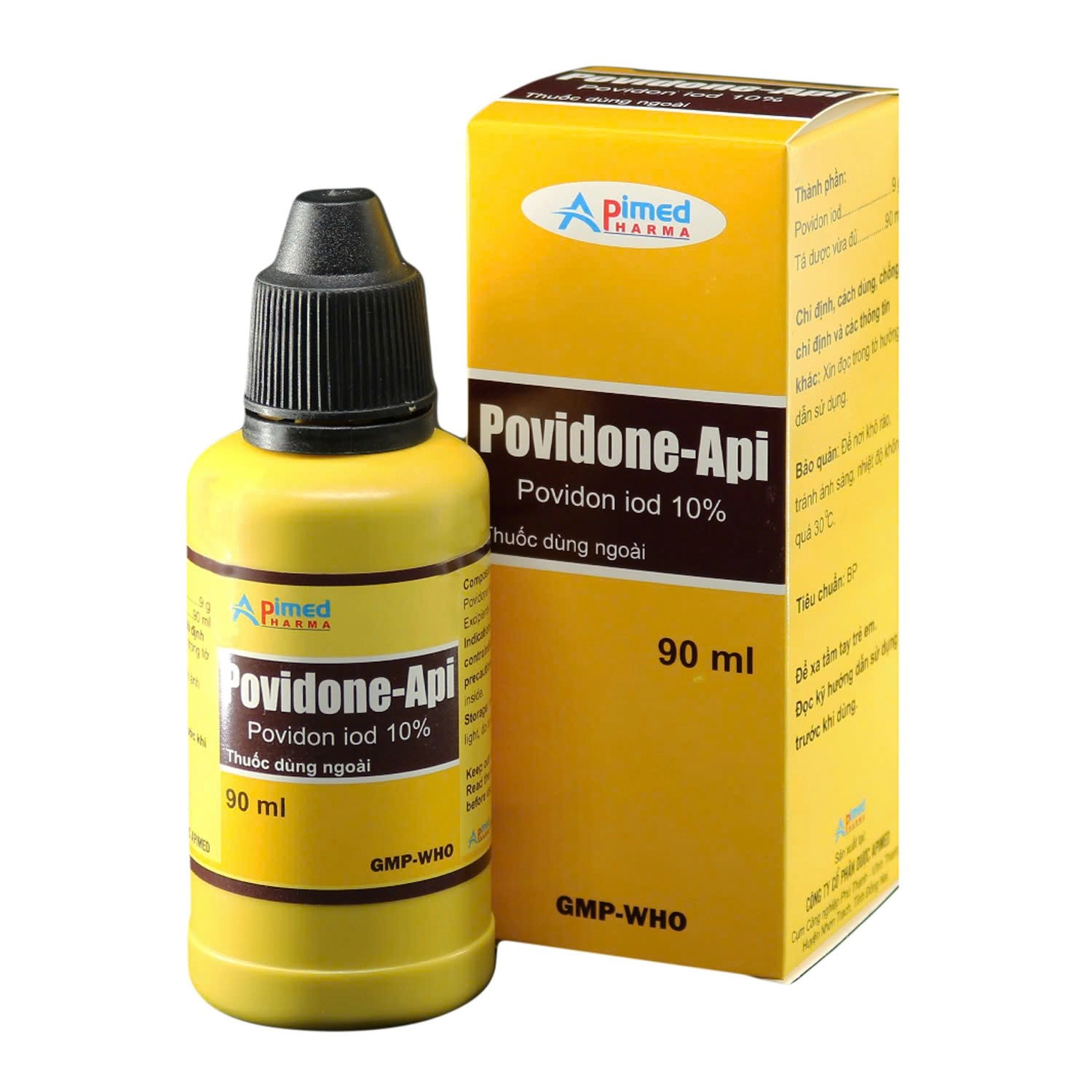 Dung dịch sát khuẩn POVIDONE-API (Apimed) hộp 1 chai 90ml