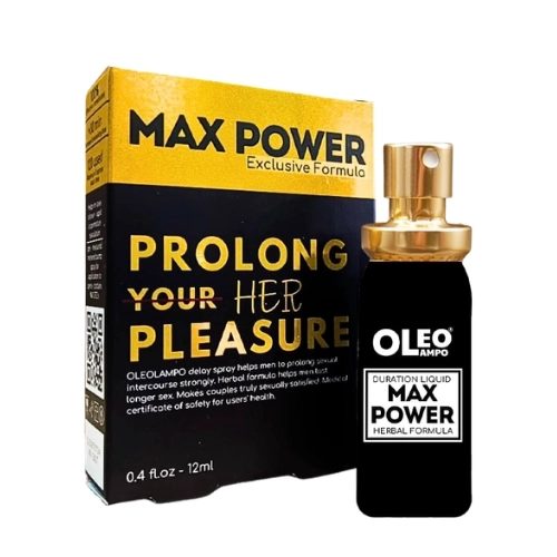 Chai xịt kéo dài Max Power Oleo Lampo hộp 1 chai 12ml