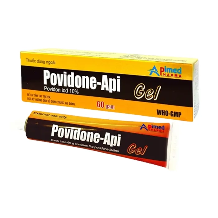 Gel sát khuẩn POVIDONE-API (Apimed) hộp 1 tuýp 60g