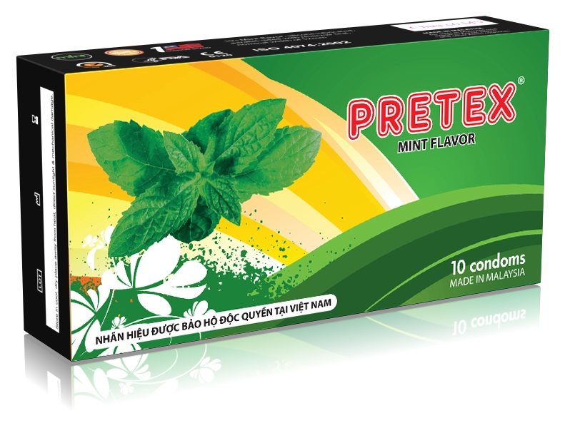 Bao cao su Pretex Mint Flavor hộp 10 cái