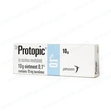 Điều trị chàm thể tạng Protopic 0.1% Janssen hộp 1 tuýp 10g