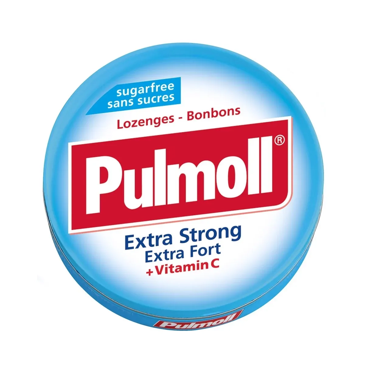 Keo ngậm không đường Pulmoll Extra Strong Extra Fort + Vitamin C hộp 45g