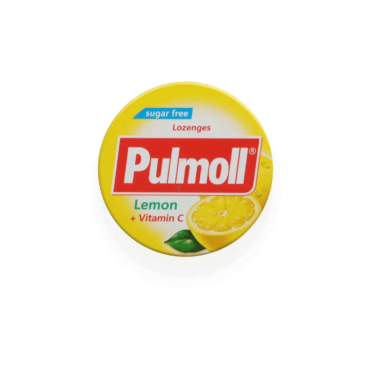 Kẹo ngậm ho không đường Pulmoll Lemon + Vitamin C (vị chanh) hộp 20g