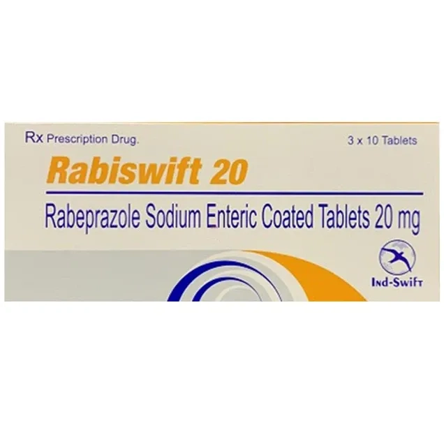 Điều trị loét tá tràng hoạt động Rabiswift 20 CPC1HN hộp 3 vỉ x 10 viên