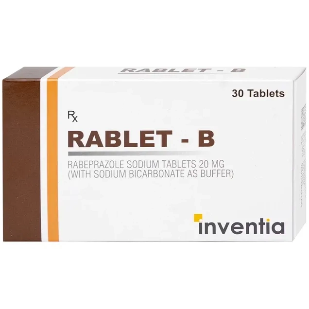 Điều trị loét do hội chứng trào ngược dạ dày, thực quản Rablet-B Inventia hộp 3 vỉ x 10 viên