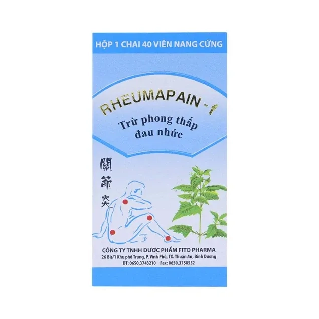 Điều trị phong thấp, đau nhức Rheumapain-f Fito hộp 40 viên