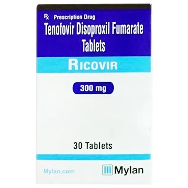 Điều trị nhiễm virus HIV-1, viêm gan B Ricovir 300mg Mylan hộp 30 viên