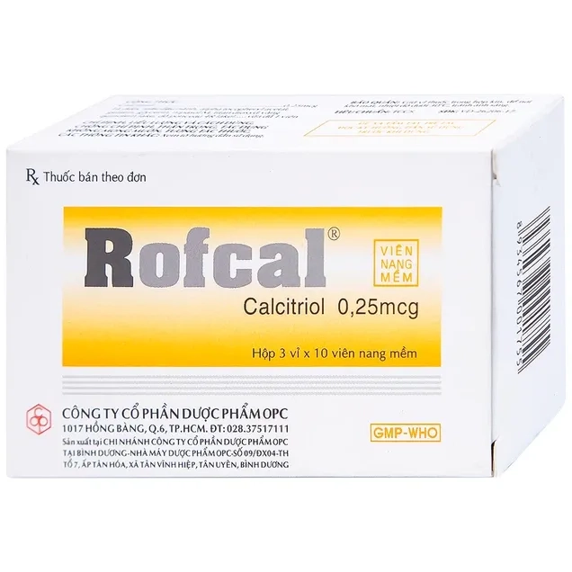 Ngăn ngừa và điều trị loãng xương Rofcal OPC hộp 3 vỉ x 10 viên