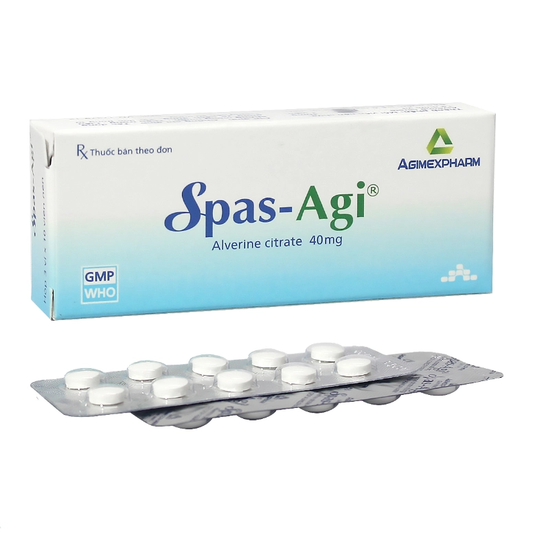 Thuốc chống co thắt Spas-Agi 40mg hộp 3 vỉ x 10 viên