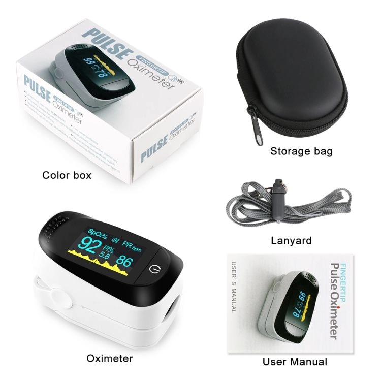Máy đo nồng độ oxy trong máu SpO2 và đo nhịp tim dạng kẹp ngón tay PULSE FINGERTIP OXIMETER A2 hộp 1 cái