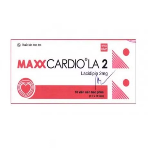 Điều trị tăng huyết áp MaxxCardio LA 2 Ampharco U.S.A hộp 3 vỉ x 10 viên