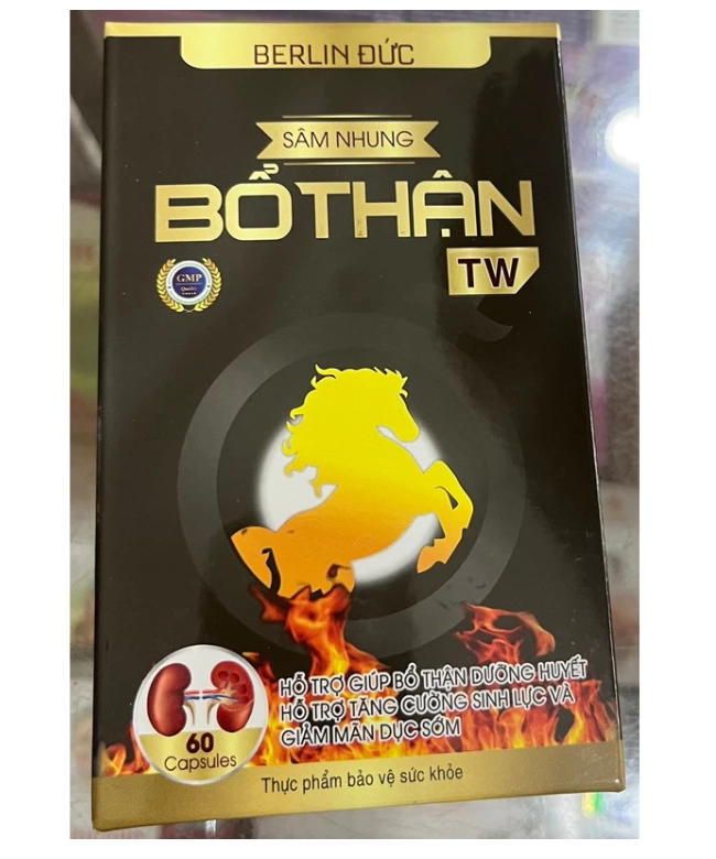 Sâm Nhung Bổ Thận TW Berline Đức hộp 1 lọ 60 viên