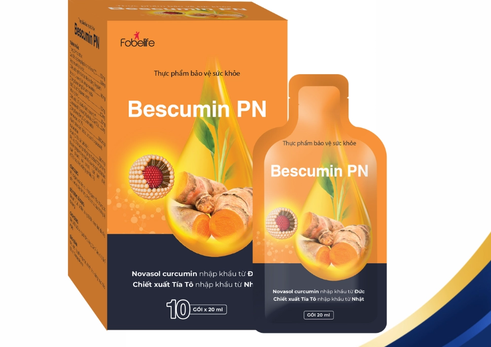 Dung dịch uống hỗ trợ bảo vệ niêm mạc dạ dày Bescumin PN hộp 10 gói x 20ml