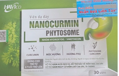 Viên dạ dày Nanocurmin Phytosome Havicvo hộp 30 viên