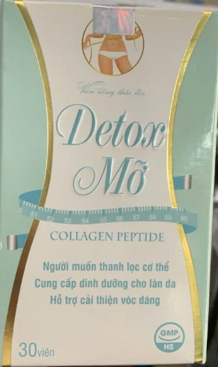 Viên uống thải độc Detox mỡ hộp 30 viên