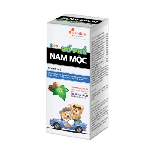 Siro hỗ trợ bổ phế Nam Mộc N-BioTech hộp 1 chai 100ml