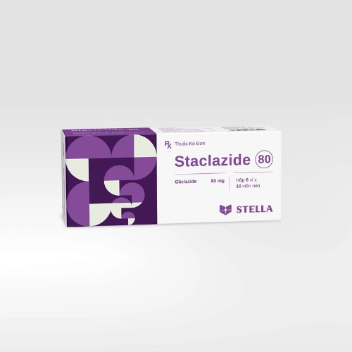 Thuốc trị tiểu đường Staclazide 80 MR hộp 6 vỉ x 10 viên