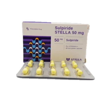 Thuốc hướng tâm thần Sulpiride STELLA 50 mg hộp 5 vỉ x 10 viên
