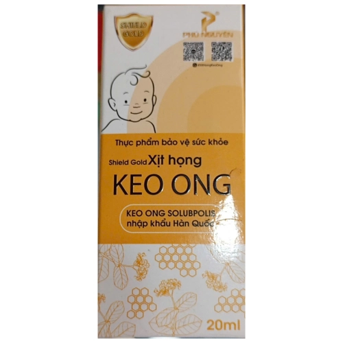 Xịt họng Keo ong Phú Nguyên hộp 1 chai 20ml