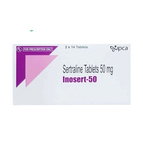 Thuốc điều trị bệnh trầm cảm Sertraline Tablets 50mg Inosert-50 hộp 2 vỉ x 14 viên