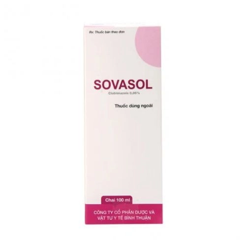 Thuốc dùng ngoài điều trị nấm  Sovasol 0.05% hộp 1 chai 100ml