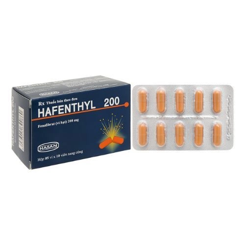 Thuốc trị mỡ máu Hafenthyl 200mg hộp 50 viên