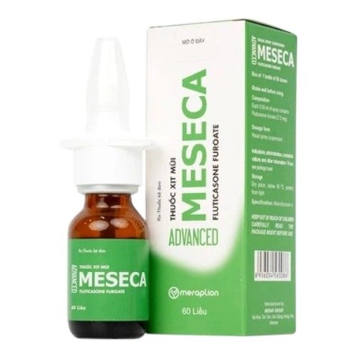 Thuốc xịt mũi Meseca Advanced Merap hộp 1 chai 60 liều
