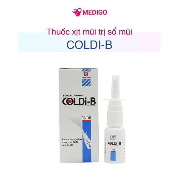 Thuốc xịt mũi trị nghẹt mũi Coldi-B chai 15ml